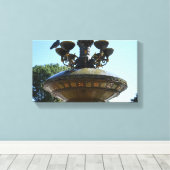 Cherry Hill Fountain Central Park Canvas Afdruk (Insitu (Houten vloer))