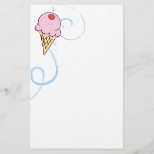 Cherry Ice Cream Briefpapier