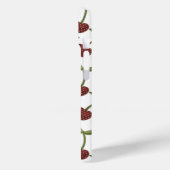 Cherry Illustrated Pattern on White Case-Mate iPhone Case (Achterkant / Links)