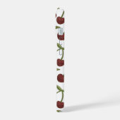  Cherry Illustrated Pattern on White iPhone 15 Case (Linkerkant)