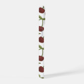  Cherry Illustrated Pattern on White iPhone 15 Case (Rechterkant)