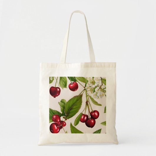 Cherry Illustration Canvas tas (Voorkant)