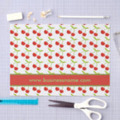 Cherry Illustration Custom Text Tissuepapier (Craft)