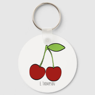 Cherry Illustration Sleutelhanger