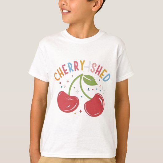 Cherry-ished: zoet en stijlvol T-shirt ontwerp (Voorkant)