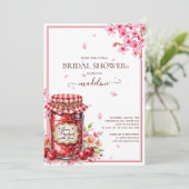 Cherry Jam Cherry Blossoms Vrijgezellenfeest Kaart (Staand voorkant)