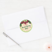 Cherry jam gelei taart vullen kersen home inblikke ronde sticker (Envelop)