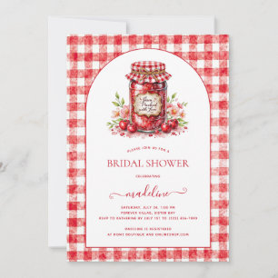 Cherry Jam Gingham Vrijgezellenfeest Kaart