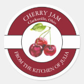Cherry Jam Label (Voorkant)