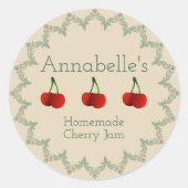 Cherry Jam Label (Voorkant)