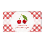 Cherry Jam label (Voorkant)