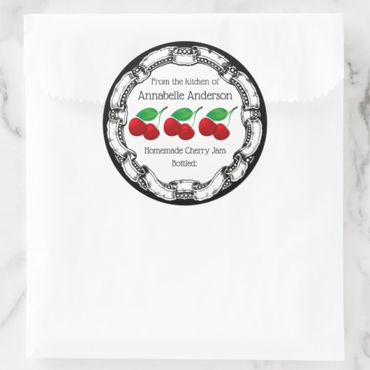 Cherry Jam Label personaliseren (Tas)
