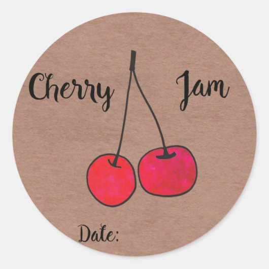 Cherry Jam Labels (Voorkant)