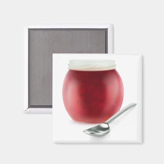 Cherry jam magneet (Voorkant / Achterkant)