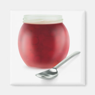 Cherry jam magneet