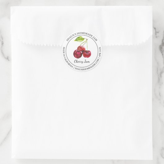 Cherry Jam Modern label (Tas)