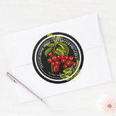 Cherry Jam Preserve Label Elegante Antiek (Envelop)