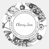 Cherry Jam Sketch Modern label (Voorkant)