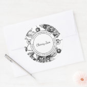 Cherry Jam Sketch Modern label (Envelop)