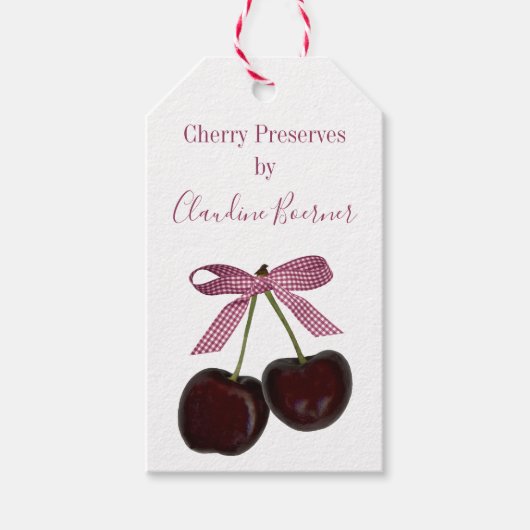 Cherry Jams and Jellies Cadeauprijs Labels Cadeaulabel (Voorkant)