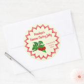  Cherry Jelly Home Canning Label met naam (Envelop)
