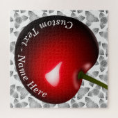 Cherry Jigzaag Puzzle Gift - Aangepaste tekstnaam Legpuzzel (Horizontaal)
