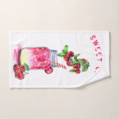 Cherry Juice Cool Drink Fruits Badhanddoeken Bad Handdoek (Handdoek)