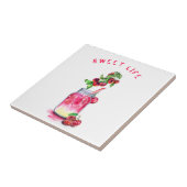 Cherry Juice Cool Drink Fruits Ceramic Tegel Tegeltje (Zijkant)