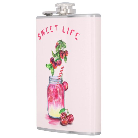 Cherry Juice Cool Drink Fruits Flask Gift Heupfles (Links)