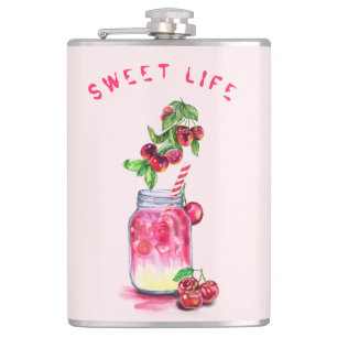 Cherry Juice Cool Drink Fruits Flask Gift Heupfles