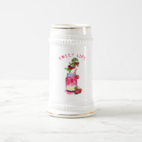 Cherry Juice Cool Drink Zomerfeest Bier Stein