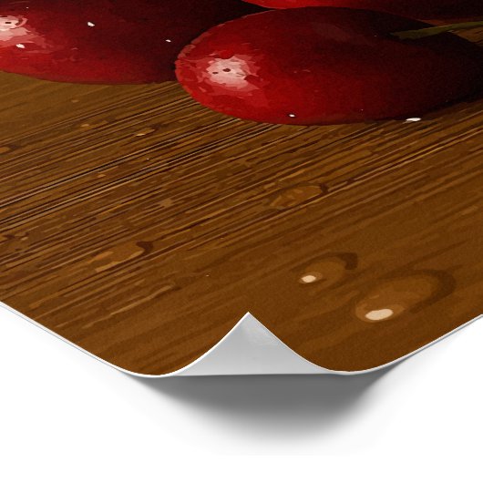 Cherry Juice Delight - Sip de zomer Poster (Hoek)