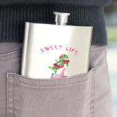 Cherry Juice Drink Flask - aangepaste tekst Flacon (Voorbeeld)