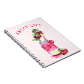 Cherry Juice Drink Fruits Notitieboek (Rechterzijde)
