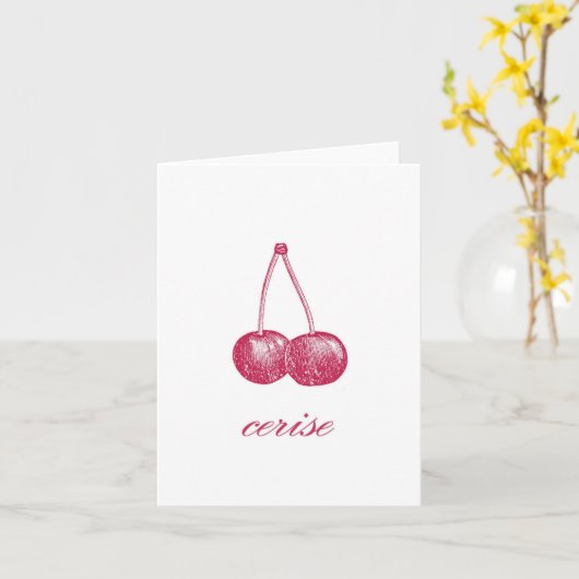 Cherry Kaart (Gele Bloem)