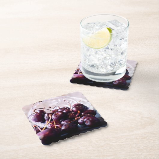 Cherry Kartonnen Onderzetters (Insitu)