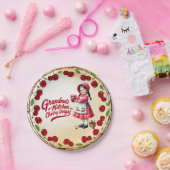  Cherry Keuken Meisje - Oma's Delight Papieren Bordje (Feest)