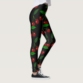 Cherry Kies uw kleur achtergrond Leggings (Rechts)