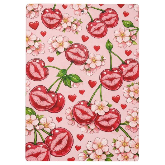 Cherry Kiss Clipboard Klembord (Achterkant)