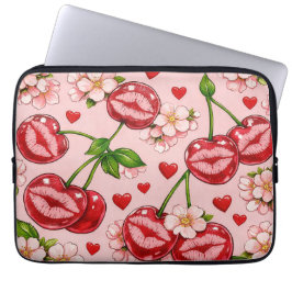 Cherry Kiss Laptop Sleeve