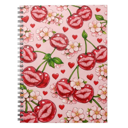 Cherry Kiss Notebook Notitieboek (Voorkant)