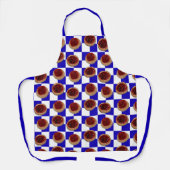 Cherry Kolaches op Checks schort (Voorkant)