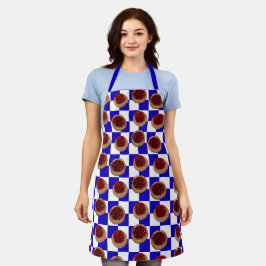 Cherry Kolaches op Checks schort