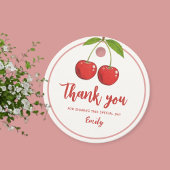 Cherry Labels for Thank You - for Themed Parties