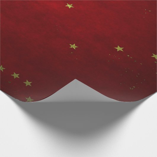Cherry Lacquer Golden Star  Cadeaupapier (Hoek)