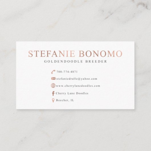 Cherry Lane Doodles Visitekaartje (Achterkant)