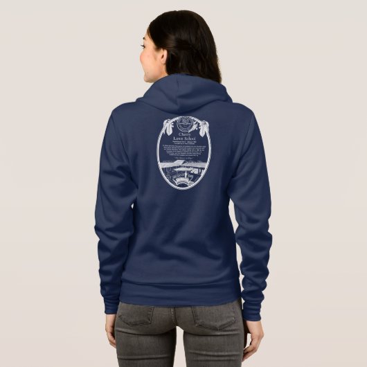 Cherry Lawn Dark Blue long hoes sweatshirt (Achterkant volledig)