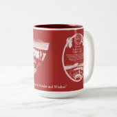 Cherry Lawn School Mg - Rood met Plaque Tweekleurige Koffiemok (Voorkant rechts)