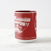 Cherry Lawn School Mg - Rood met Plaque Tweekleurige Koffiemok (Center)