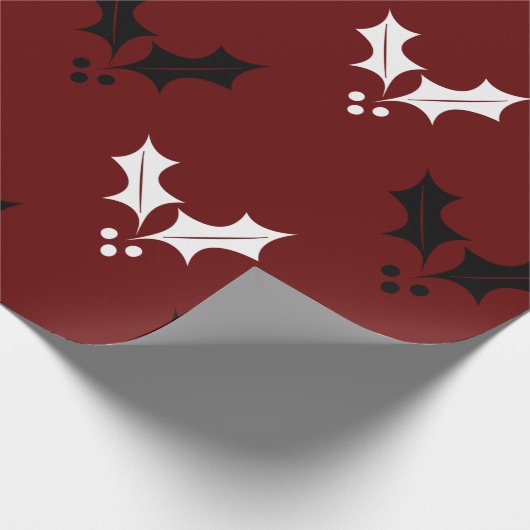 Cherry Leaves Pattern Cadeaupapier (Hoek)